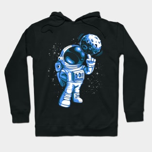 Moon Basketball Funny Planet Astronaut Space Hoodie